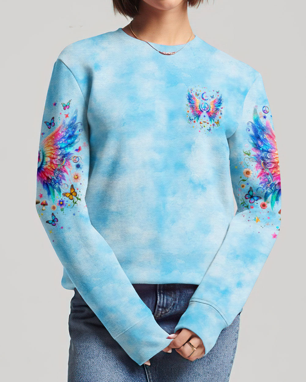 I BELIEVE THERE ARE ANGELS AMONG US WINGS ALL OVER PRINT - YHHN1504242