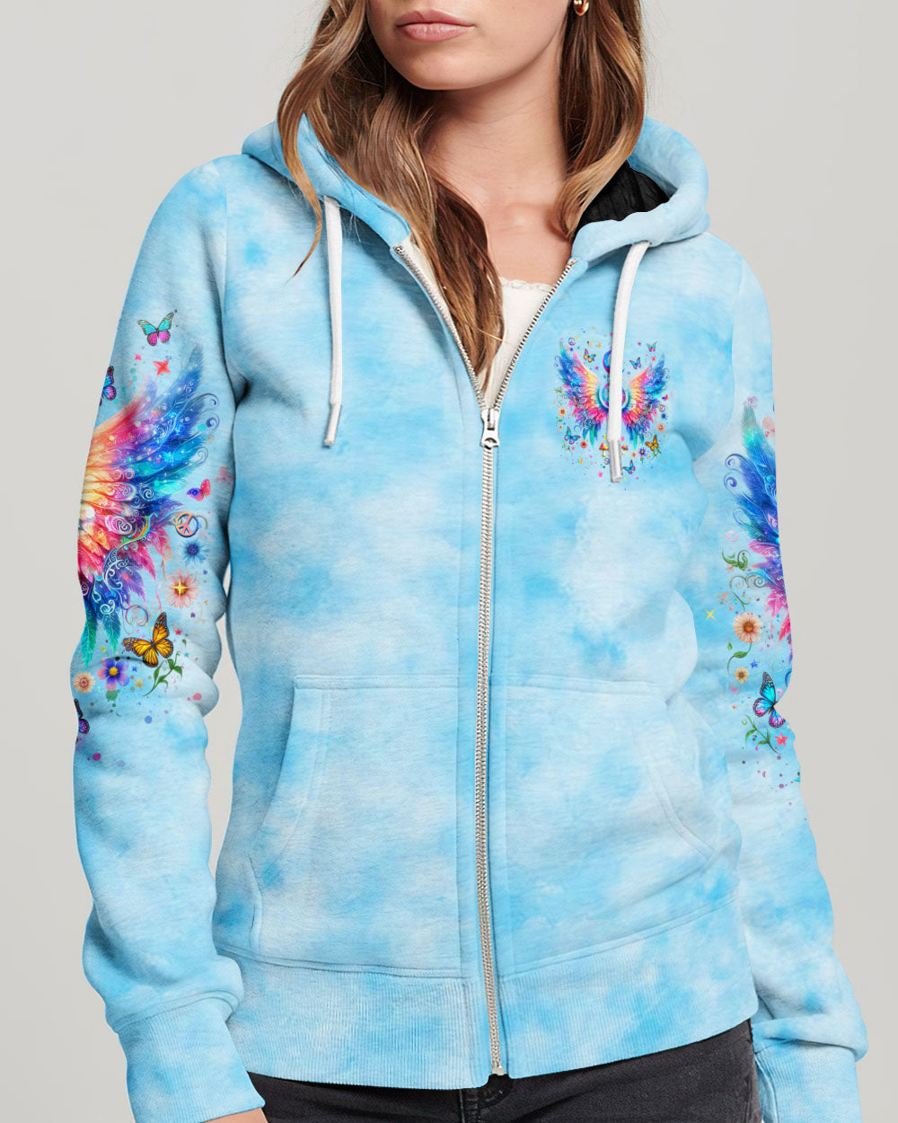 I BELIEVE THERE ARE ANGELS AMONG US WINGS ALL OVER PRINT - YHHN1504242