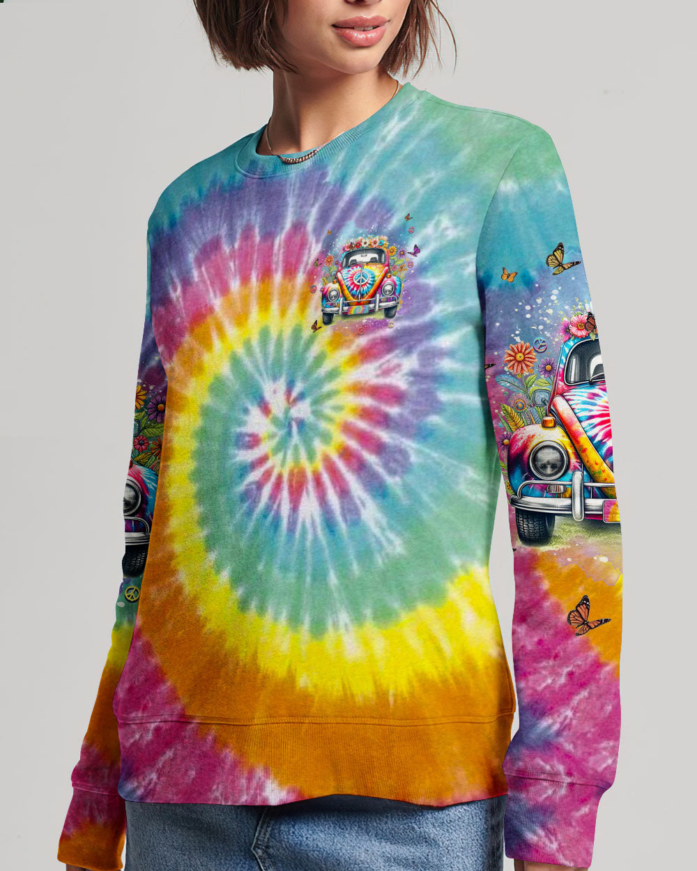 RUNNING AGAINST THE WIND TIE DYE ALL OVER PRINT - YHHN1801242