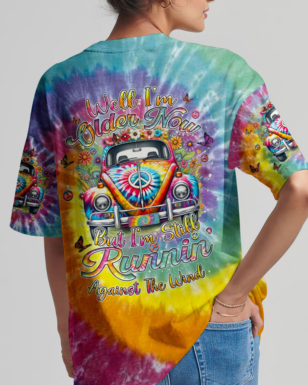 RUNNING AGAINST THE WIND TIE DYE ALL OVER PRINT - YHHN1801242