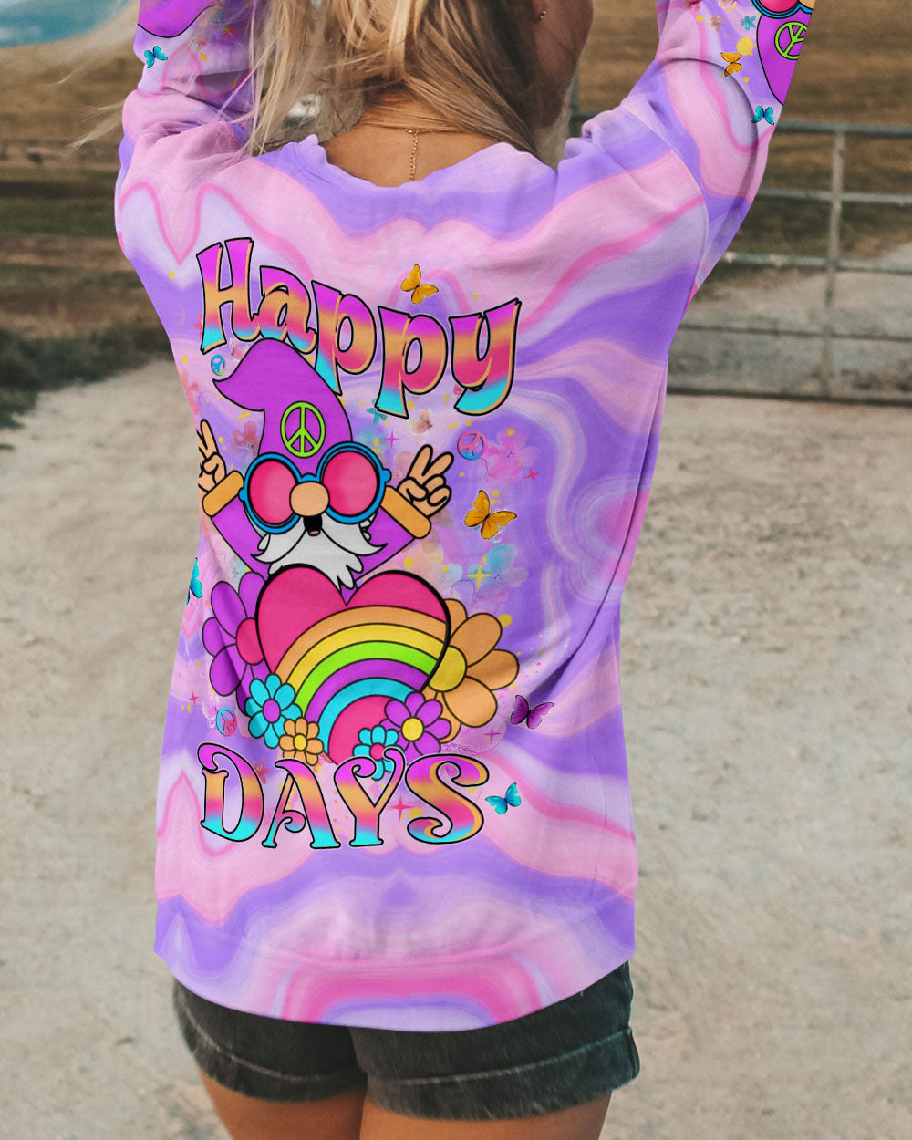 HAPPY DAYS HIPPIE GNOME ALL OVER PRINT - YHHN1810244