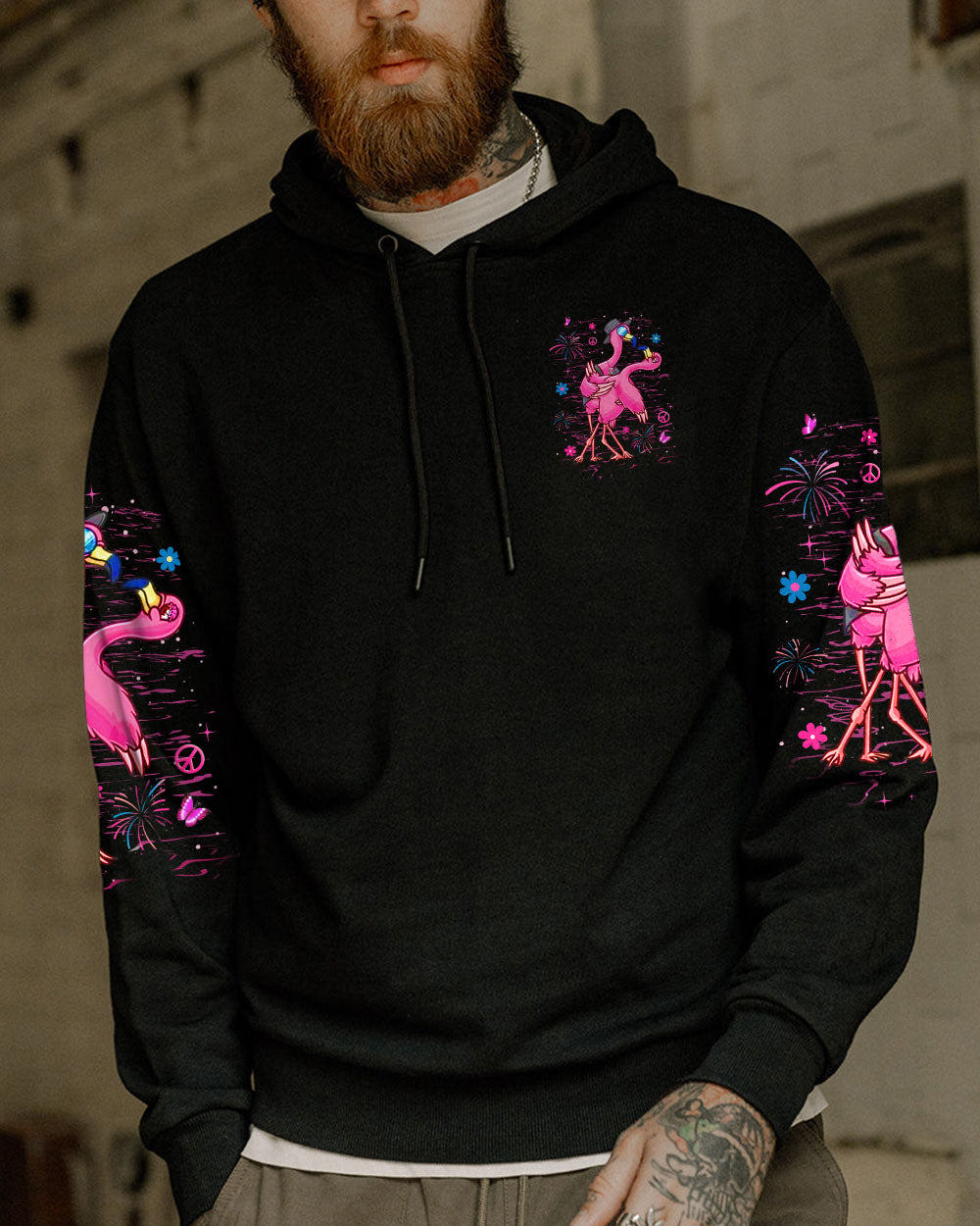 YOU & ME WE GOT THIS FLAMINGO COUPLE ALL OVER PRINT - YHHN2008252