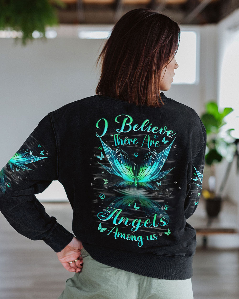 I BELIEVE THERE ARE ANGELS AMONG US ALL OVER PRINT - YHHN2812232