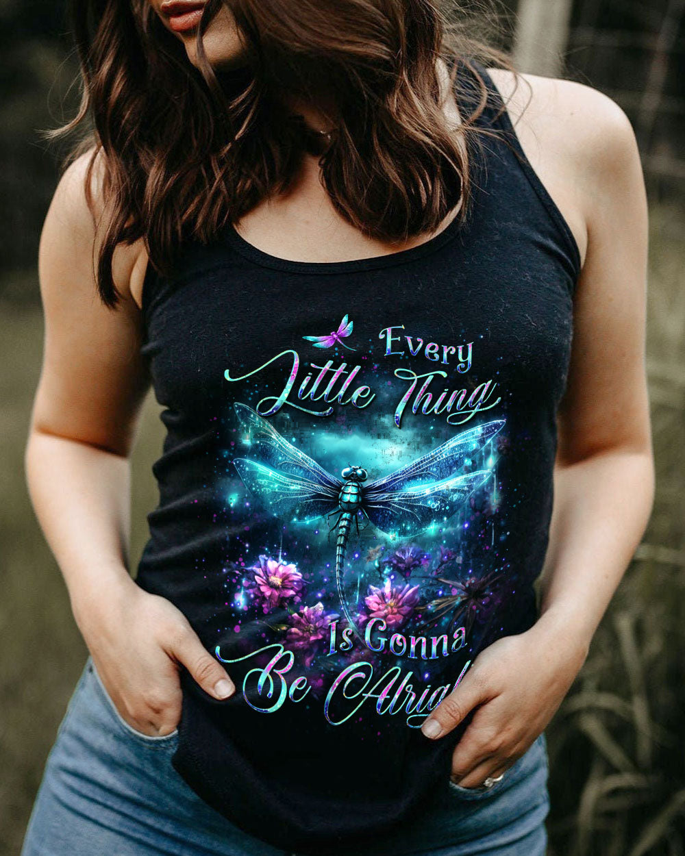EVERY LITTLE THING IS GONNA BE ALRIGHT DRAGONFLY ALL OVER PRINT - YHKD0512231