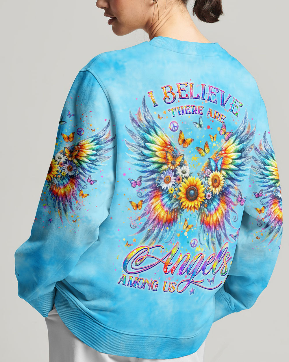 I BELIEVE THERE ARE ANGELS AMONG US WINGS ALL OVER PRINT - YHKD0905242