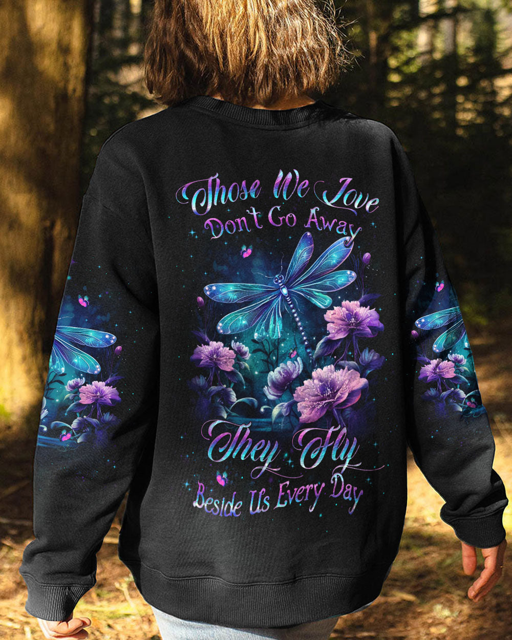 THOSE WE LOVE DON'T GO AWAY DRAGONFLY ALL OVER PRINT - YHLH1210231