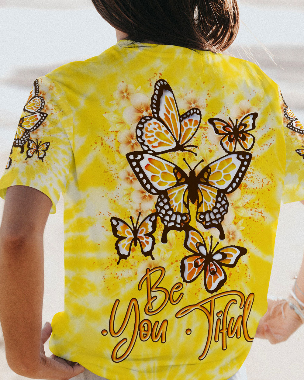 BE YOU TIFUL BUTTERFLY TIE DYE ALL OVER PRINT - YHLN0106231