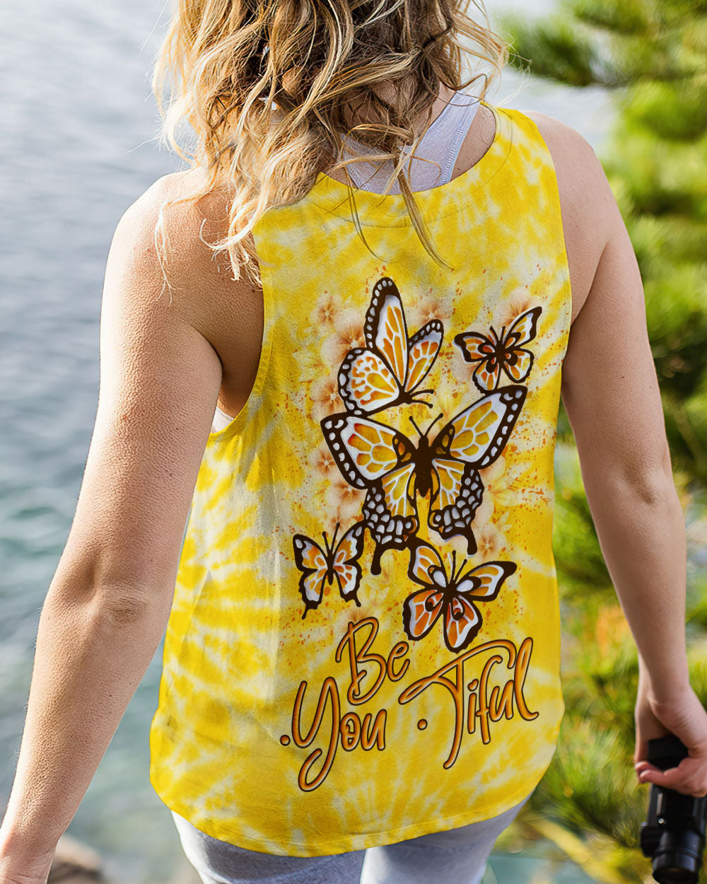 BE YOU TIFUL BUTTERFLY TIE DYE ALL OVER PRINT - YHLN0106231