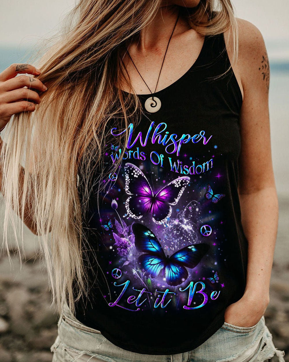 WHISPER WORDS OF WISDOM BUTTERFLY ALL OVER PRINT - YHLN0401242