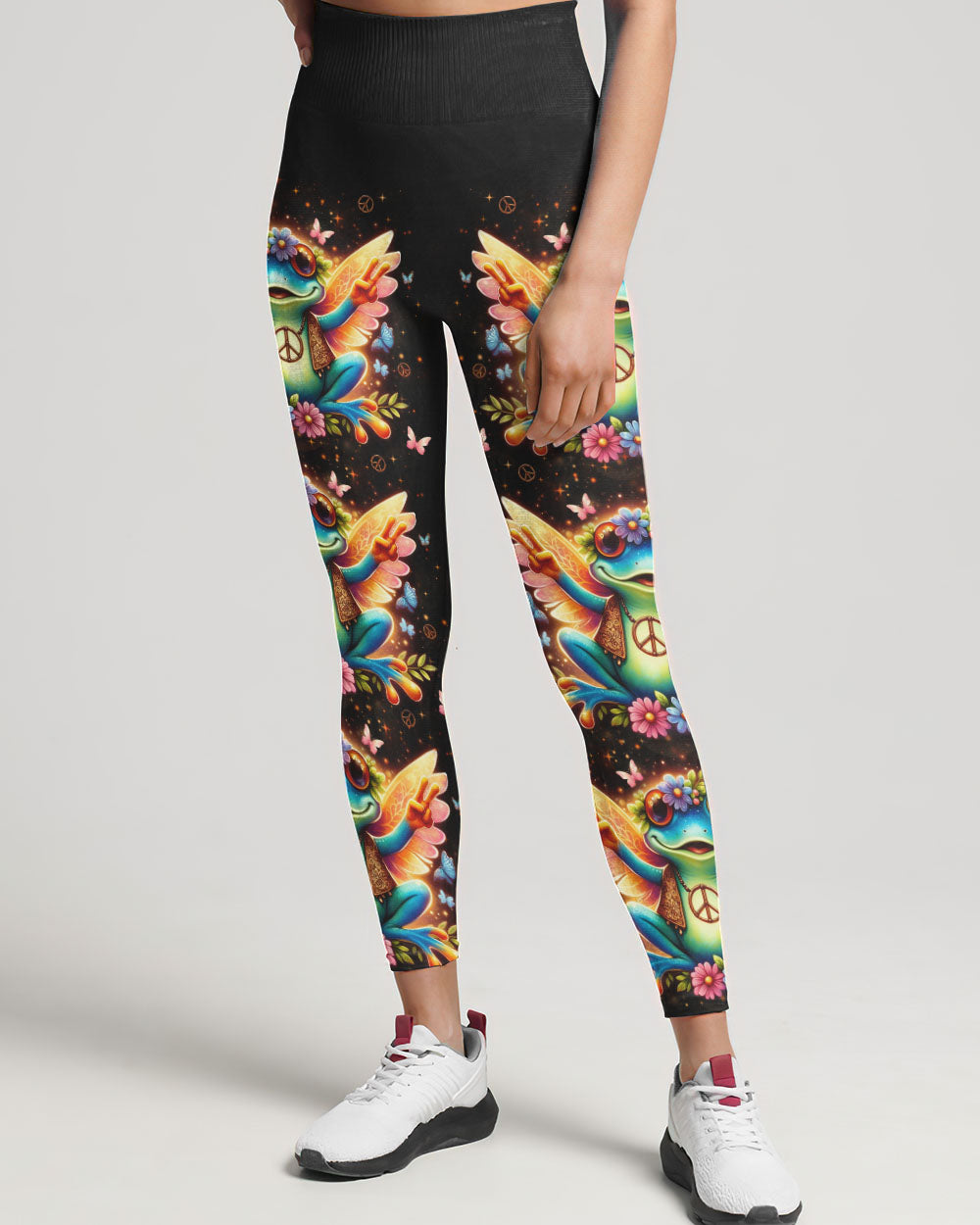 DON'T WORRY BE HIPPIE FROG ALL OVER PRINT - YHLN0512231