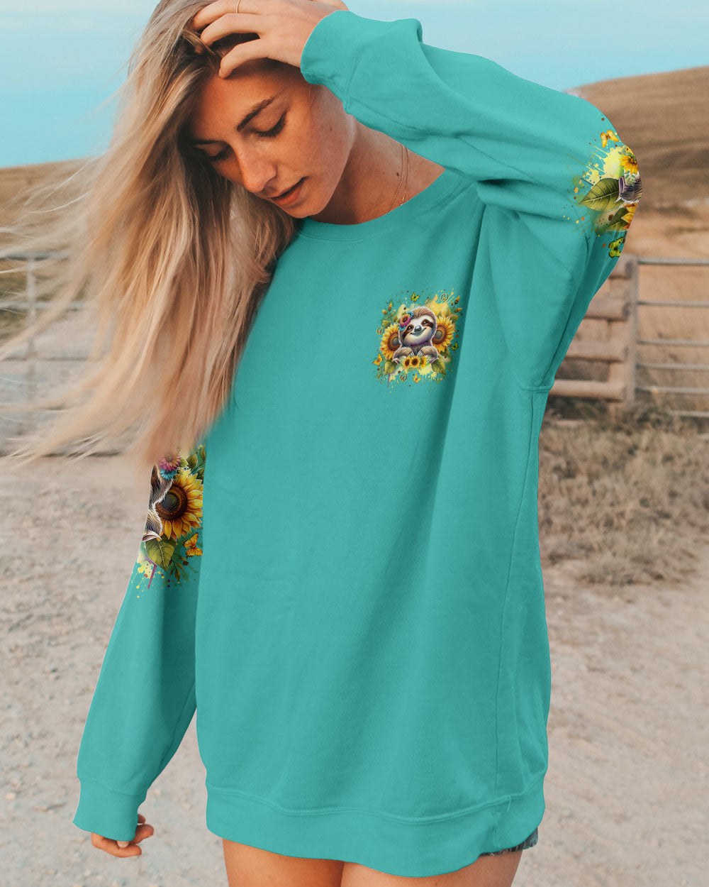 JUST BREATHE SLOTH ALL OVER PRINT - YHLN0606241