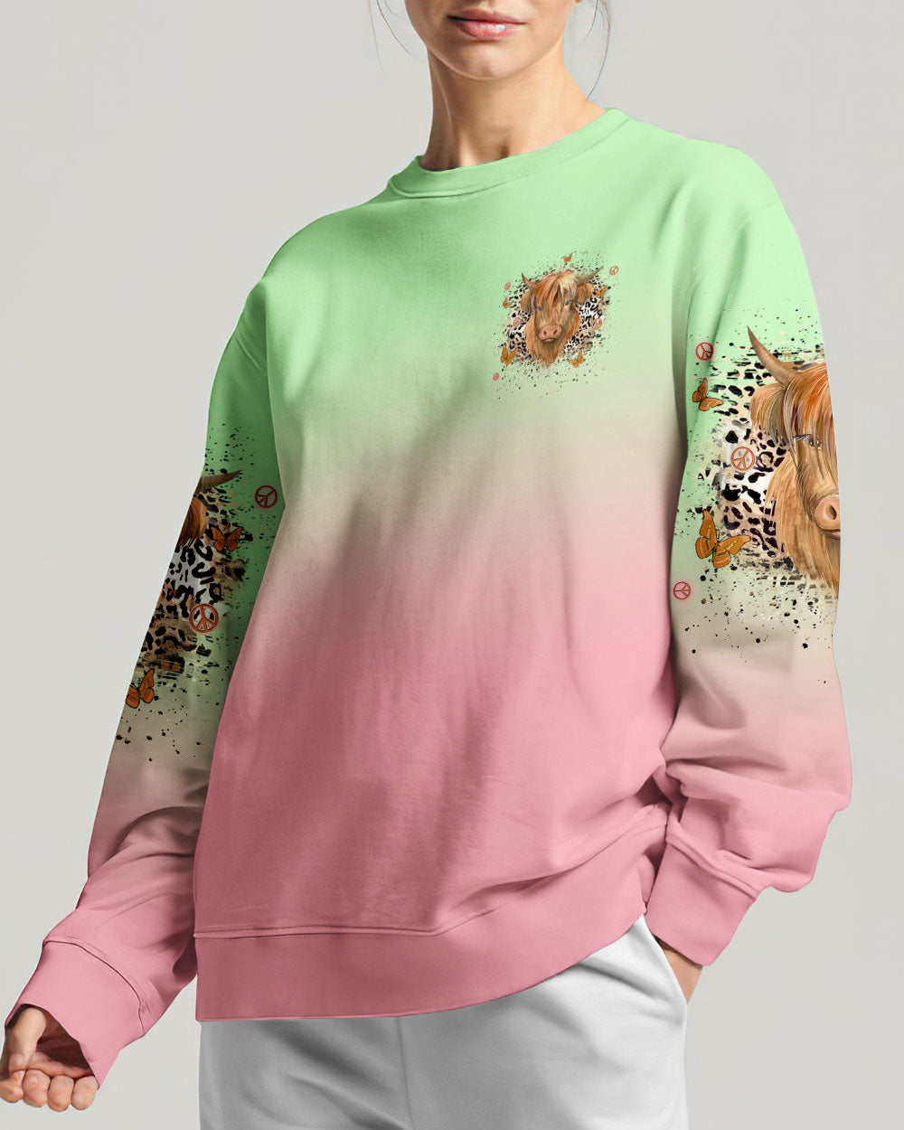 BE YOU THE WORLD WILL ADJUST ALL OVER PRINT - YHLN1010233