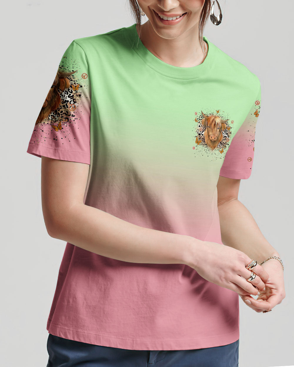 BE YOU THE WORLD WILL ADJUST ALL OVER PRINT - YHLN1010233