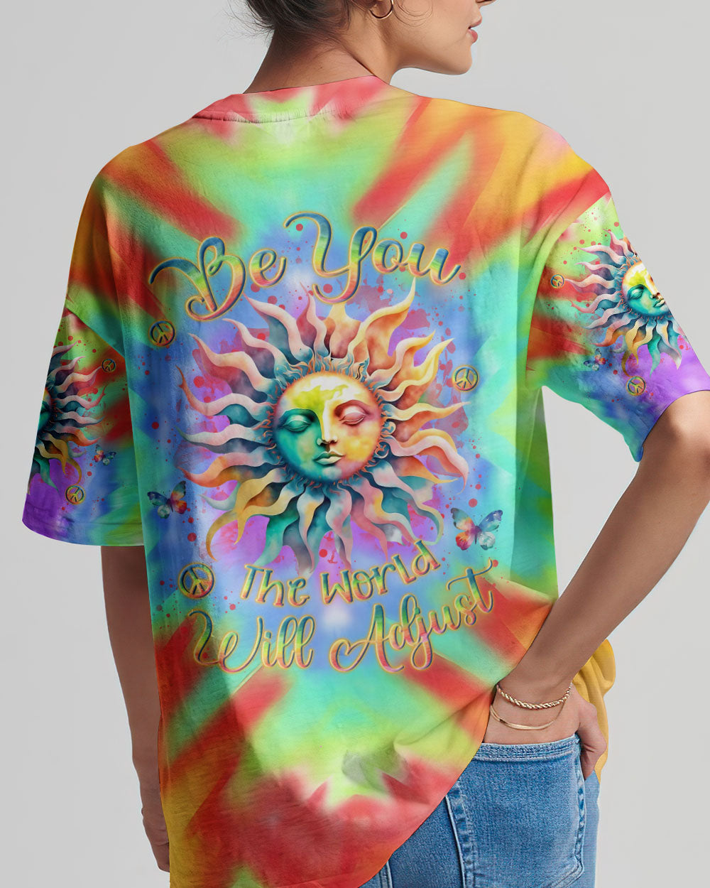 BE YOU THE WORLD WILL ADJUST SUN ALL OVER PRINT - YHLN1412232