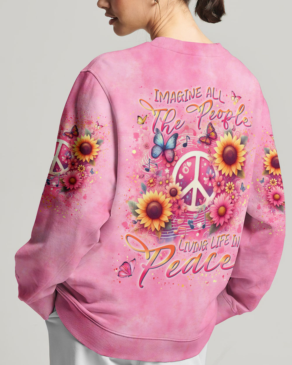 IMAGINE ALL THE PEOPLE LIVING LIFE IN PEACE ALL OVER PRINT - YHLN1504241