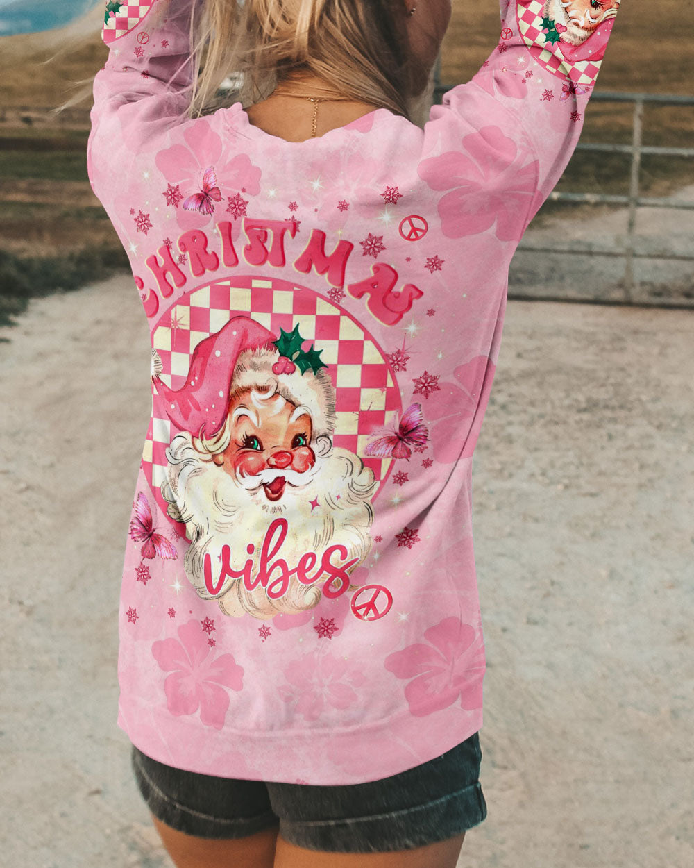 CHRISTMAS VIBES ALL OVER PRINT - YHLN1511241