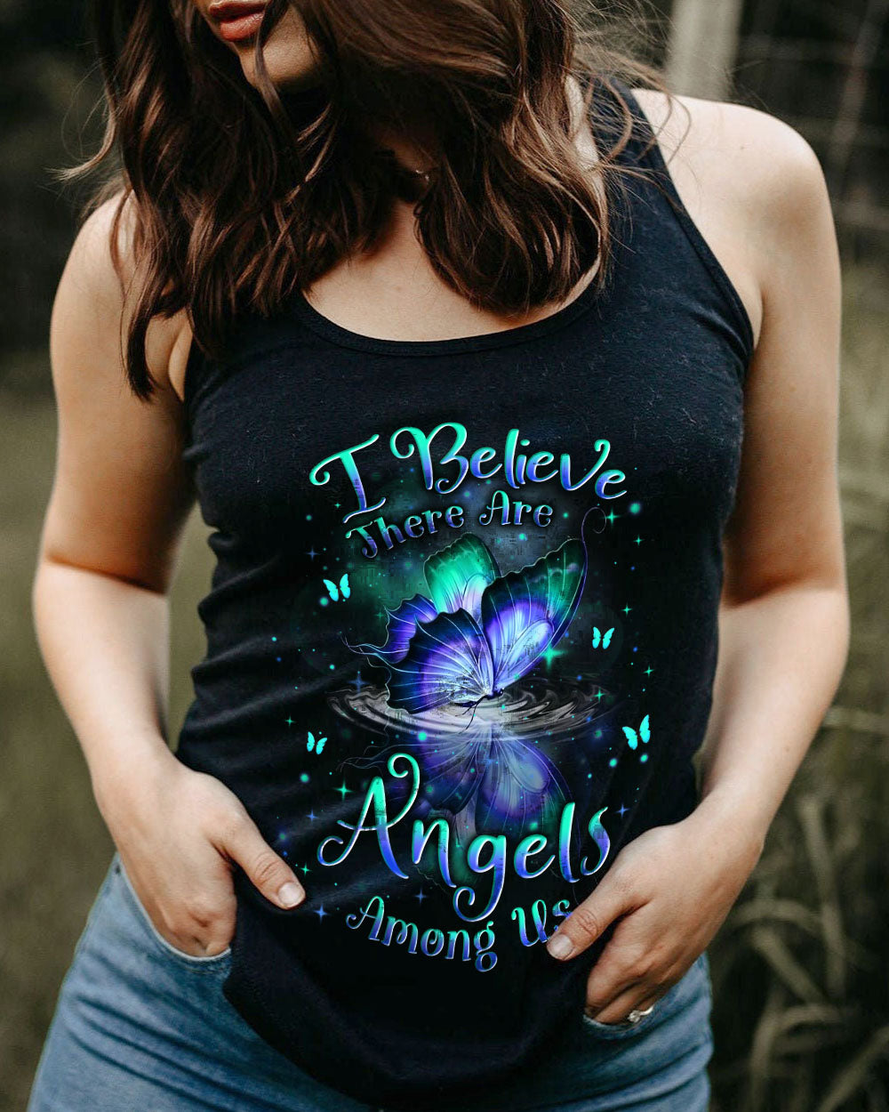 I BELIEVE THERE ARE ANGELS AMONG US ALL OVER PRINT - YHLN2512234