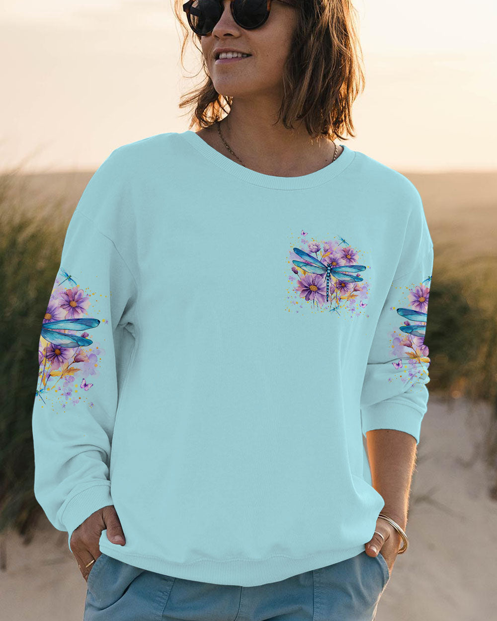 DON'T WAIT FOR THE PERFECT MOMENT DRAGONFLY ALL OVER PRINT - YHLN2912232