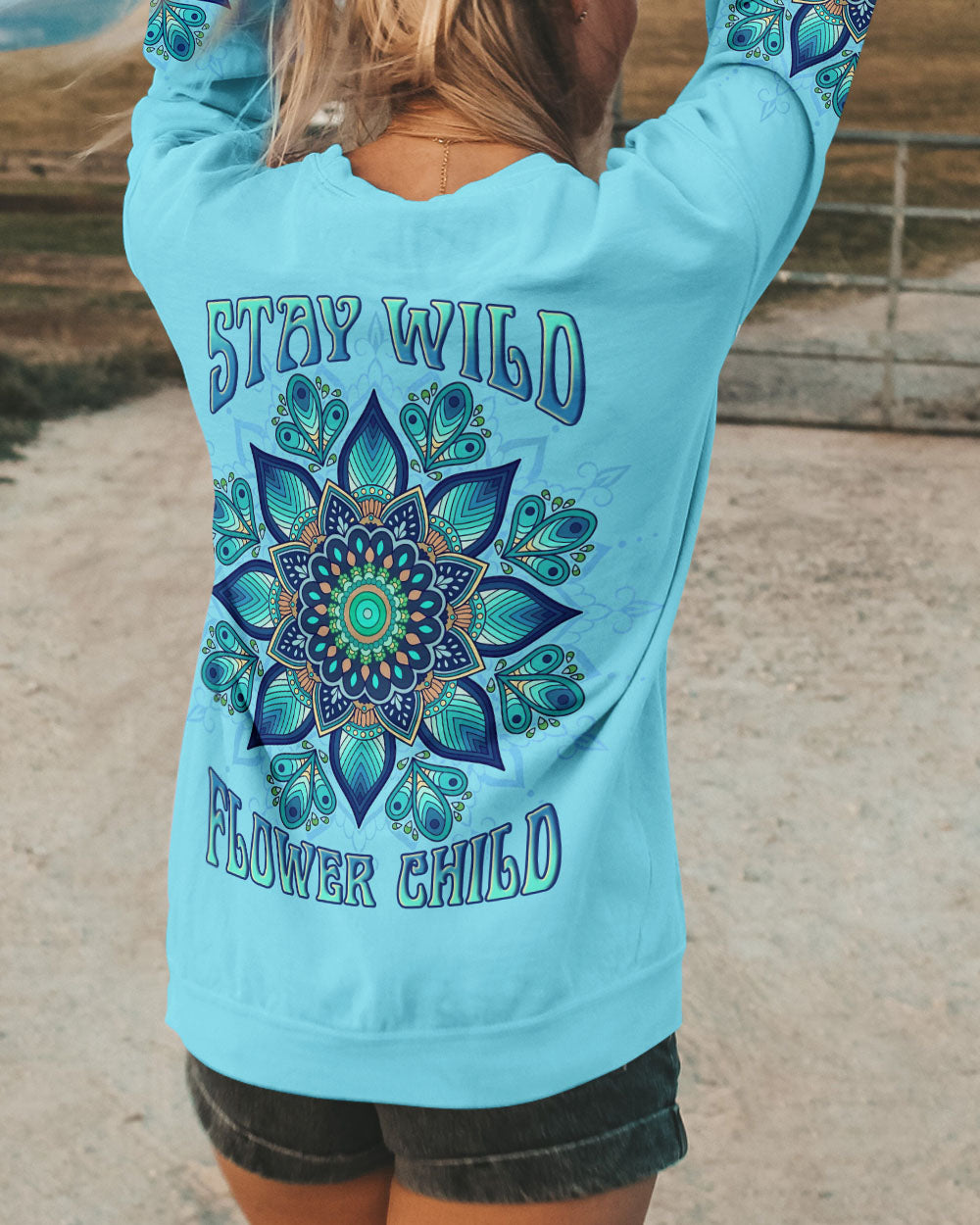 STAY WILD FLOWER CHILD ALL OVER PRINT - YHLN3005231