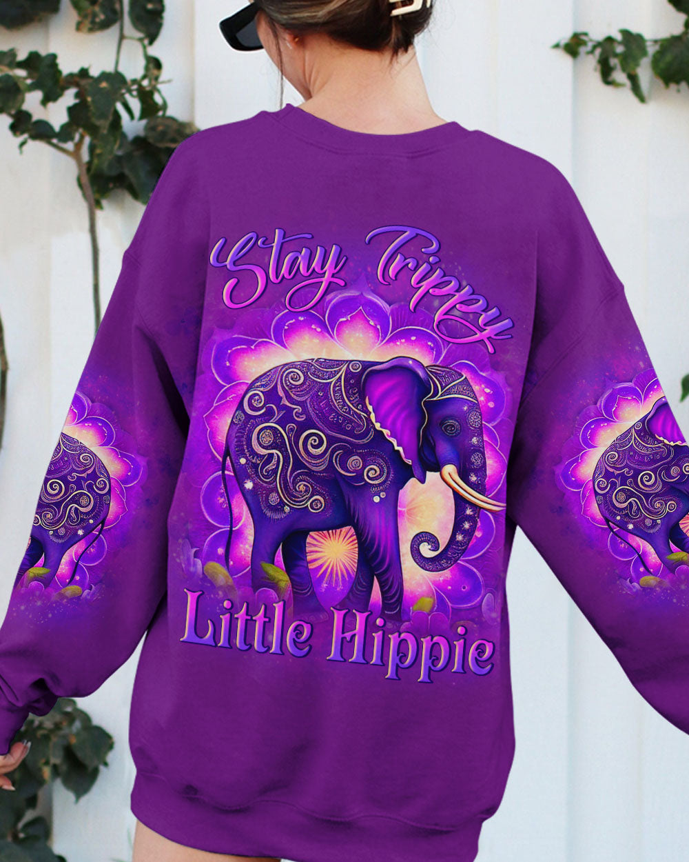 STAY TRIPPY LITTLE HIPPIE ALL OVER PRINT - YHLN3105231