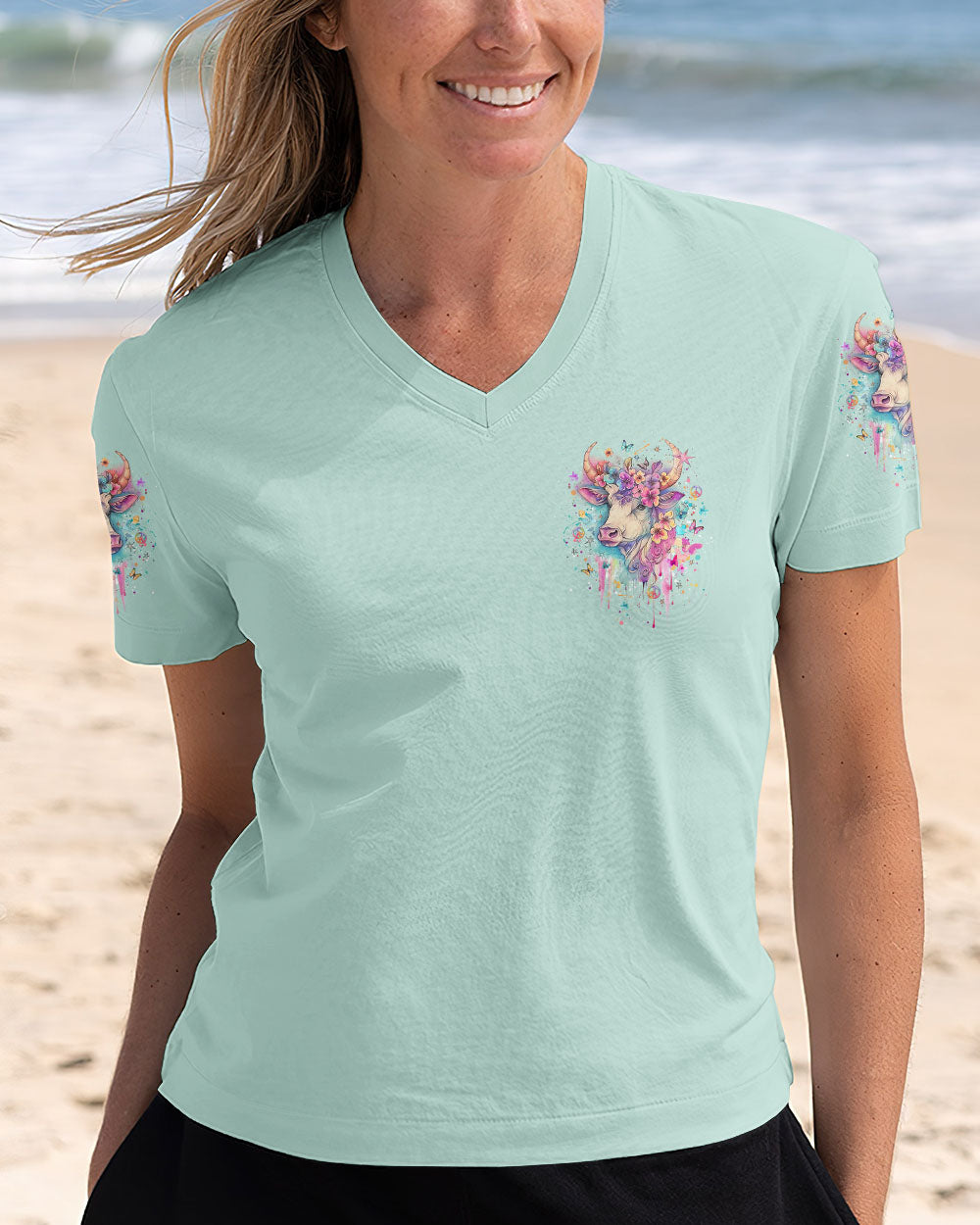 STAY WILD FLOWER CHILD HEIFER ALL OVER PRINT - YHLT0108243