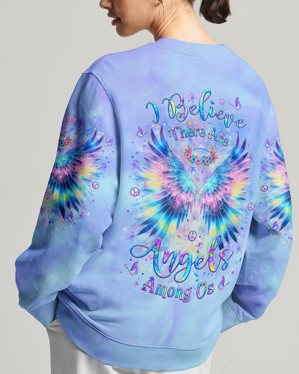 I BELIEVE THERE ARE ANGELS AMONG US ALL OVER PRINT - YHLT0301242