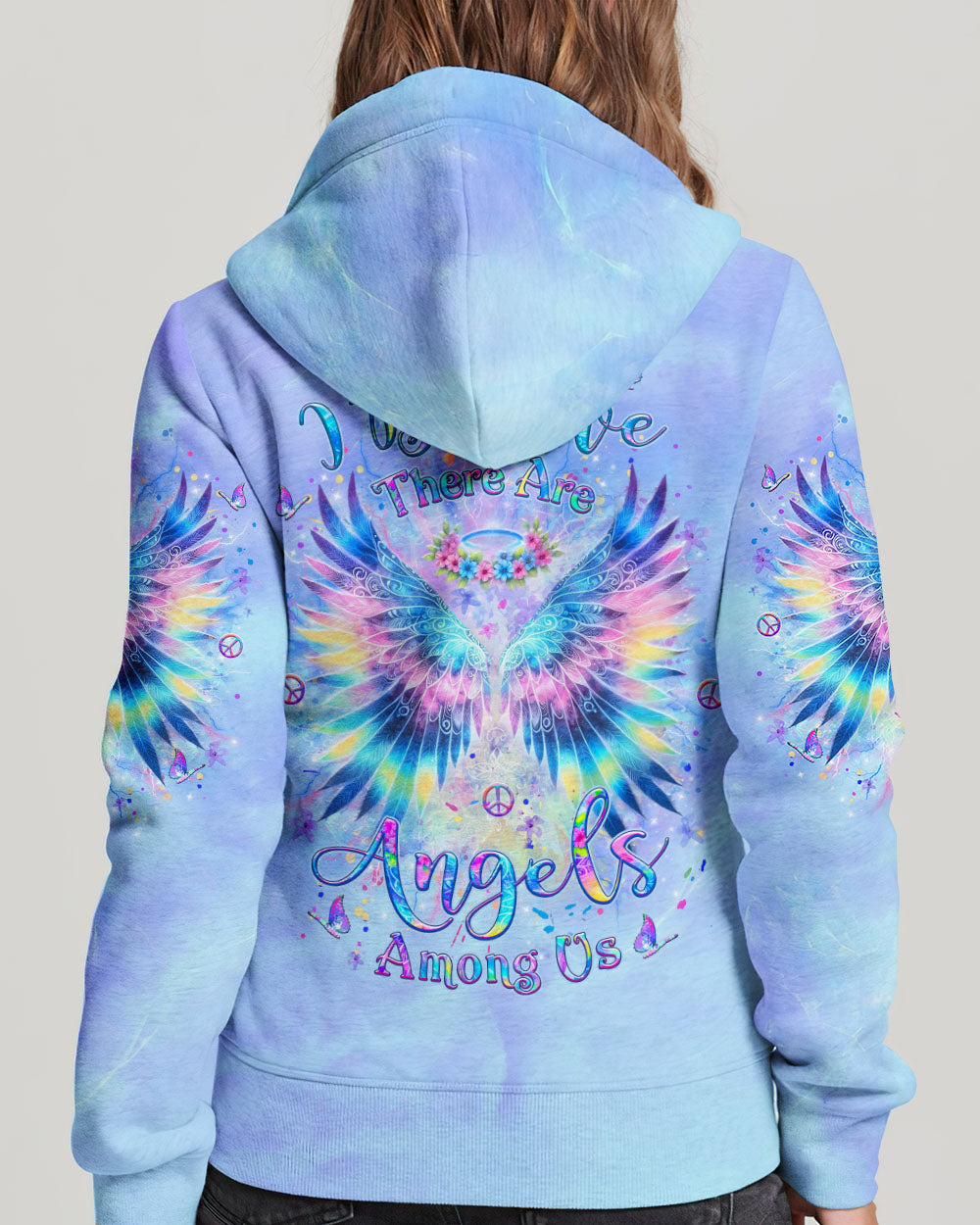 I BELIEVE THERE ARE ANGELS AMONG US ALL OVER PRINT - YHLT0301242