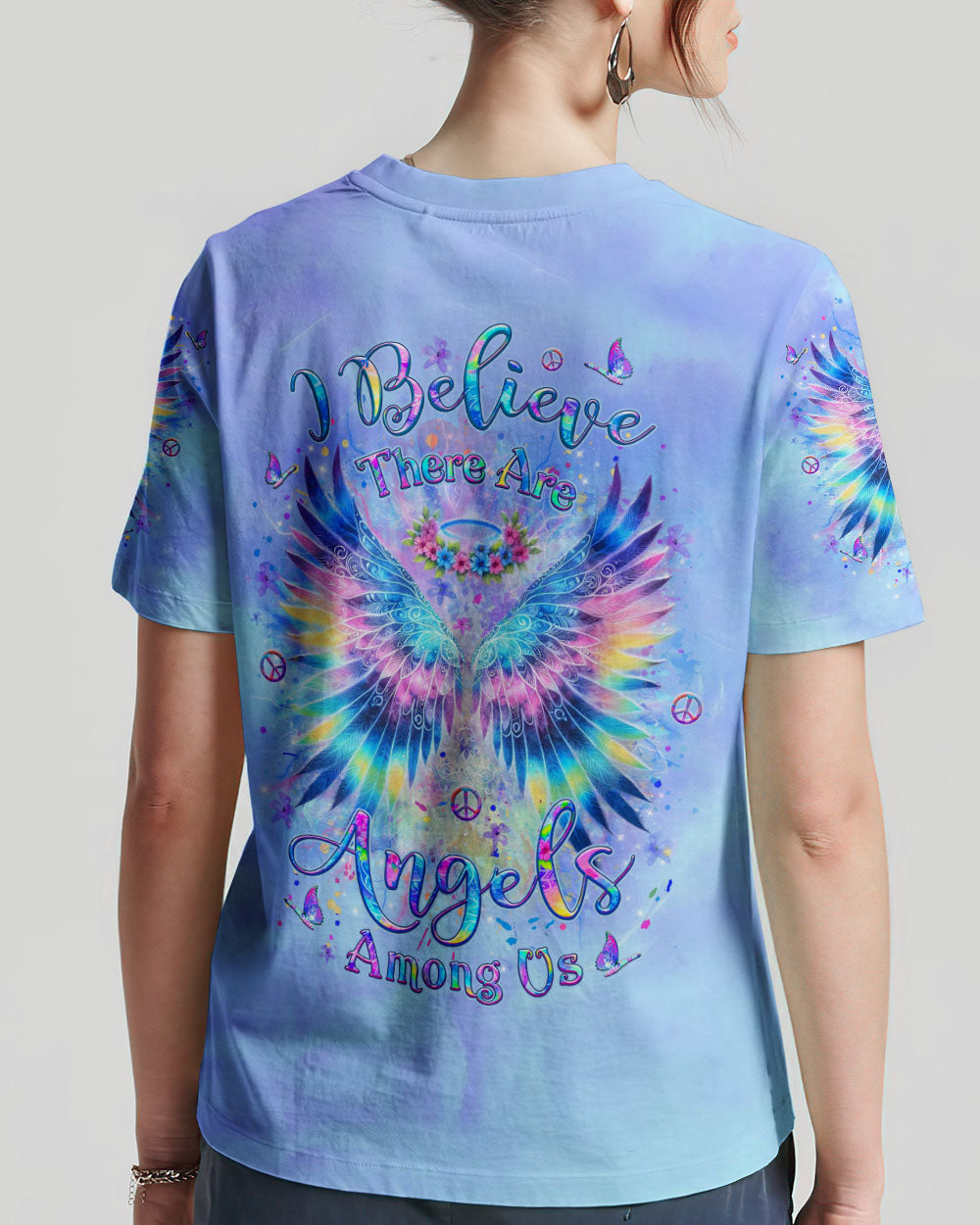 I BELIEVE THERE ARE ANGELS AMONG US ALL OVER PRINT - YHLT0301242