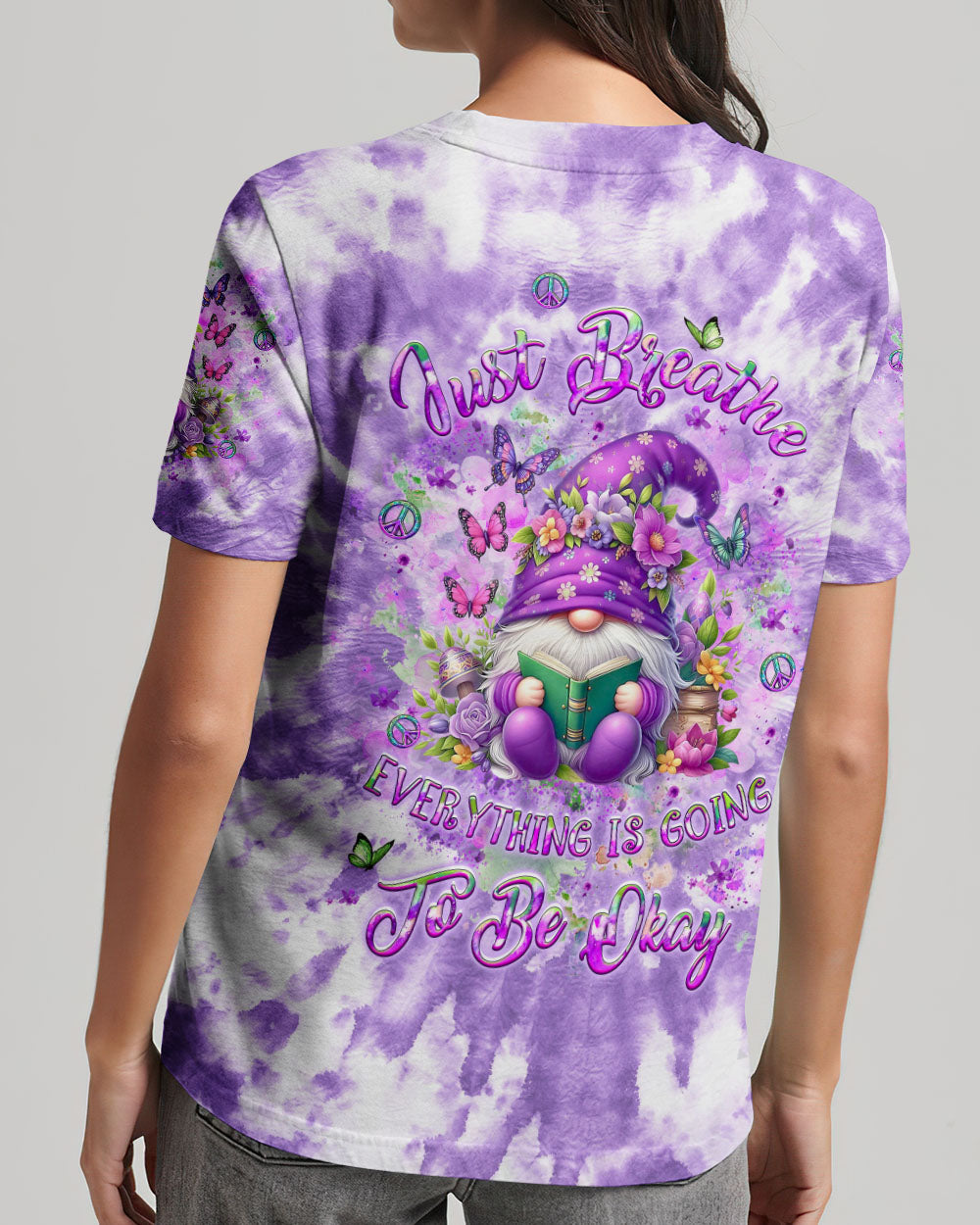 JUST BREATHE GNOME ALL OVER PRINT - YHLT0304241