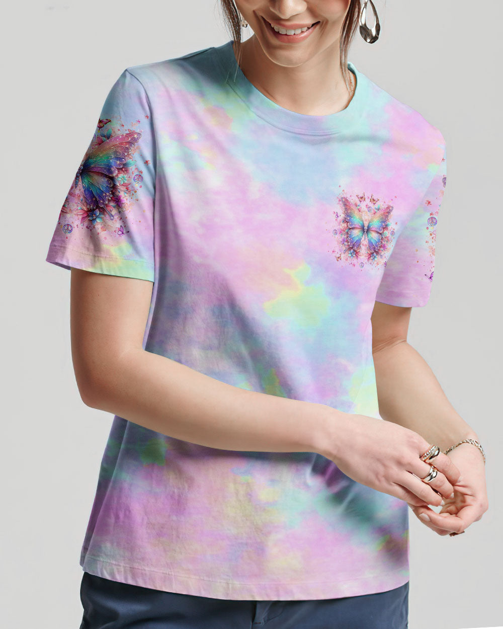 I BELIEVE THERE ARE ANGELS AMONG US BUTTERFLY ALL OVER PRINT - YHLT0304244