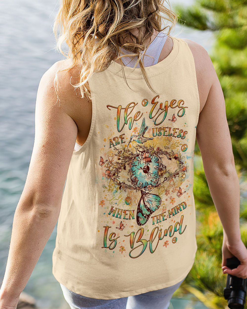 THE EYES ARE USELESS WHEN THE MIND IS BLIND ALL OVER PRINT - YHLT0404242