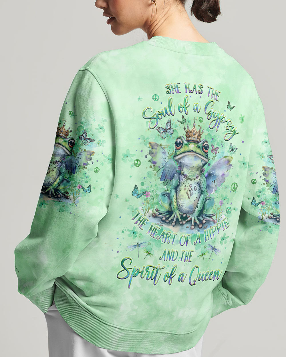 SPIRIT OF A QUEEN FROG ALL OVER PRINT - YHLT0503242