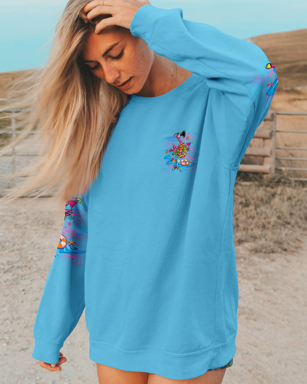 I'M JUST FANCY FLAMINGO ALL OVER PRINT - YHLT0506242