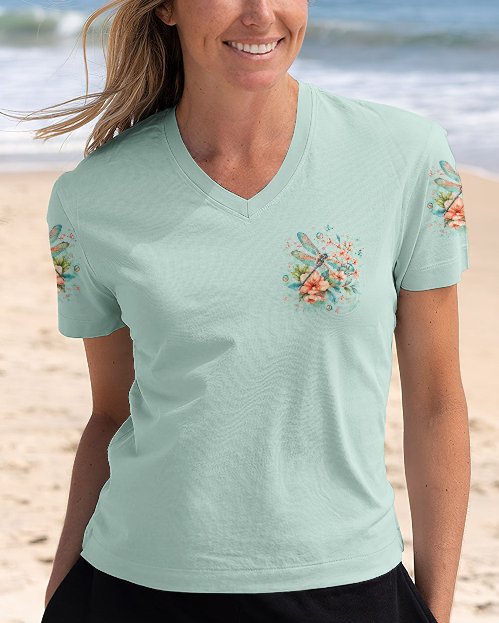 JUST BREATHE DRAGONFLY ALL OVER PRINT - YHLT0511241