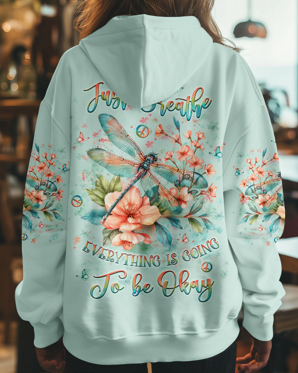 JUST BREATHE DRAGONFLY ALL OVER PRINT - YHLT0511241