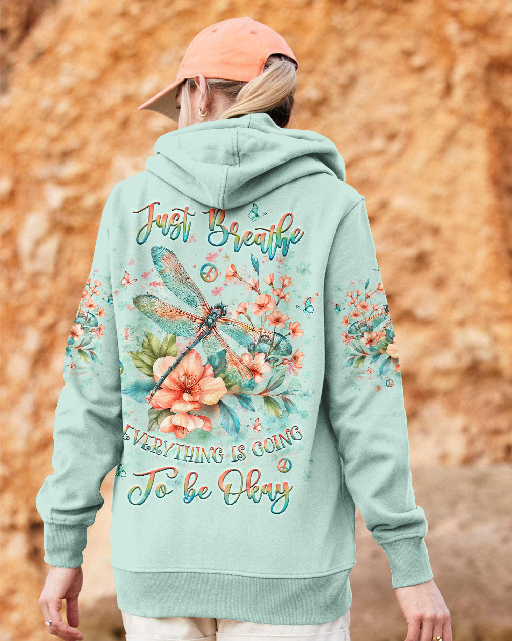 JUST BREATHE DRAGONFLY ALL OVER PRINT - YHLT0511241