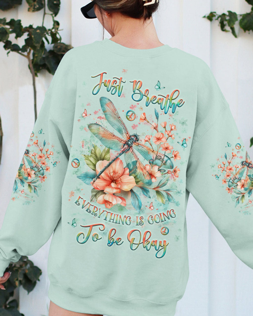 JUST BREATHE DRAGONFLY ALL OVER PRINT - YHLT0511241
