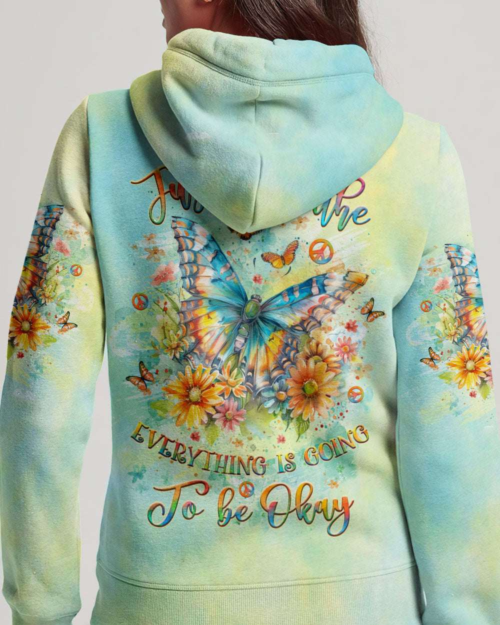 JUST BREATHE BUTTERFLY ALL OVER PRINT - YHLT0606242