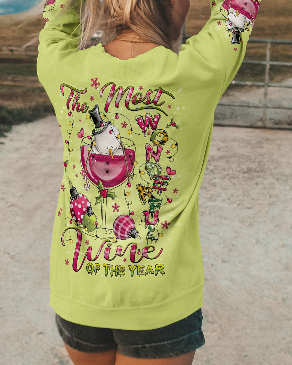 THE MOST WONDERFUL WINE OF THE YEAR CHRISTMAS ALL OVER PRINT - YHLT0611241