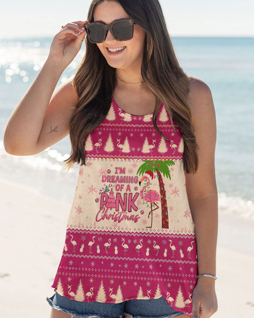 I AM DREAMING OF A PINK CHRISTMAS ALL OVER PRINT - YHLT0611251