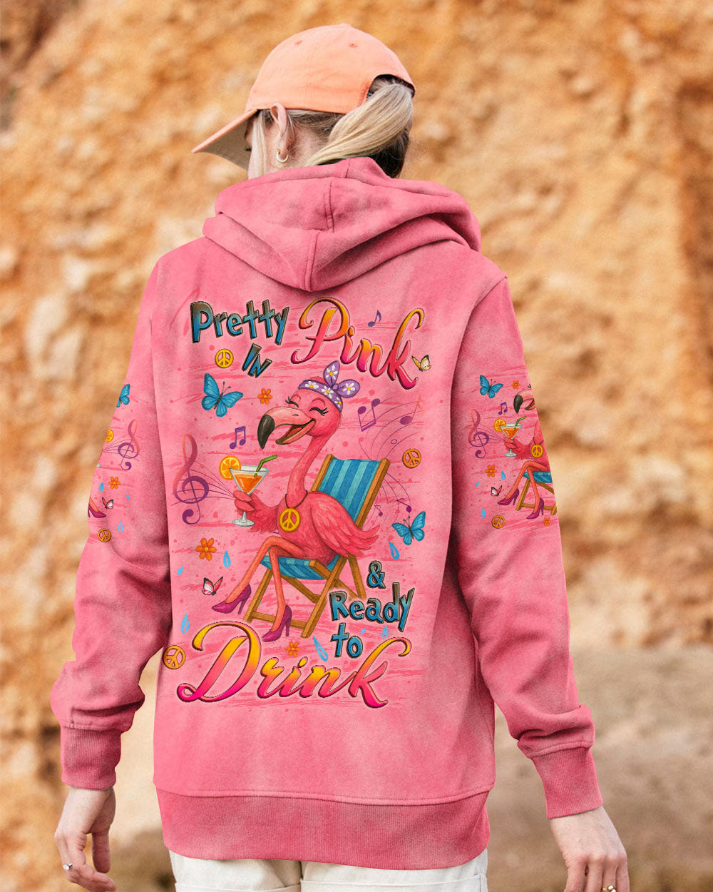 PRETTY IN PINK FLAMINGO ALL OVER PRINT - YHLT0705251