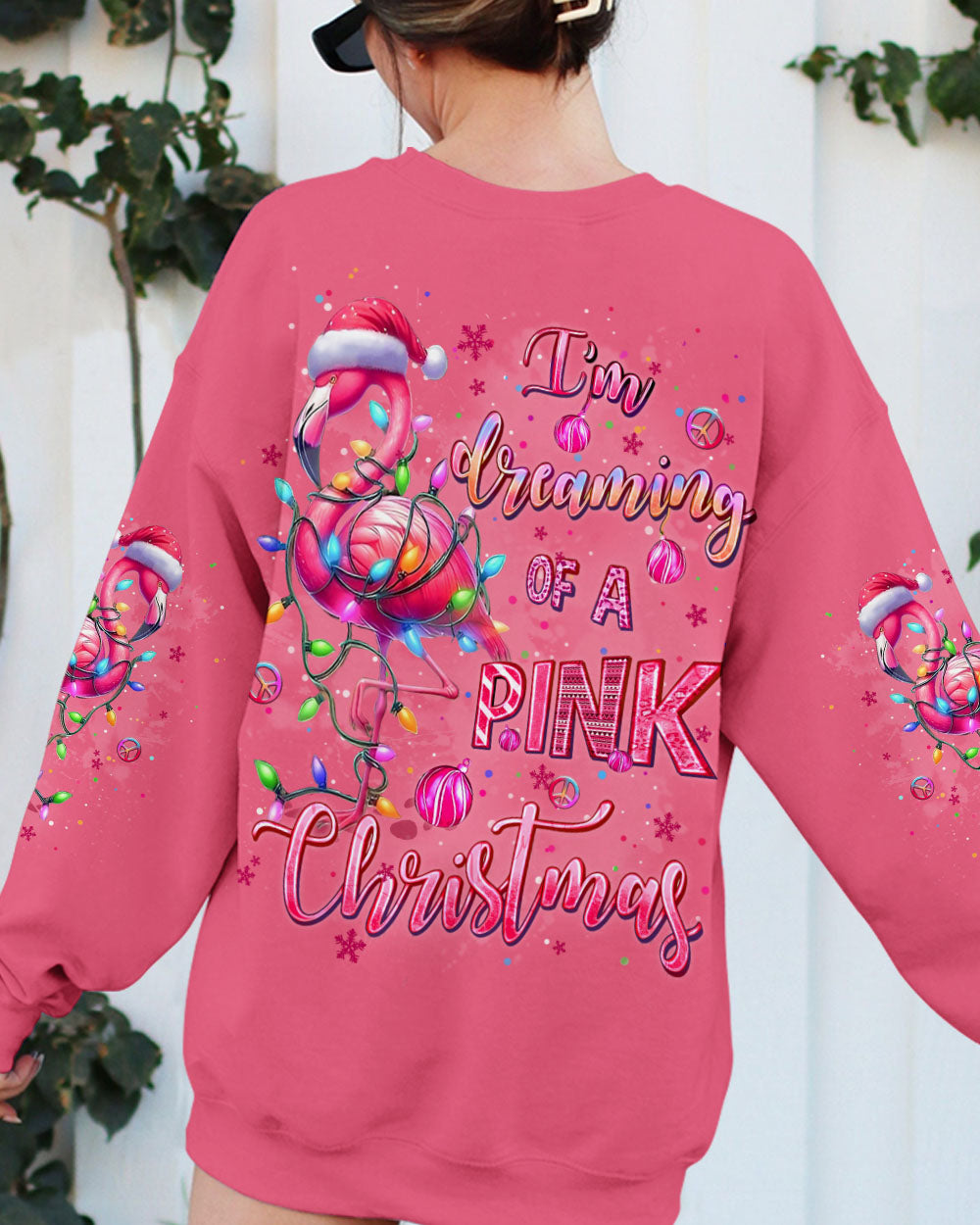 I AM DREAMING OF A PINK CHRISTMAS ALL OVER PRINT - YHLT0711242