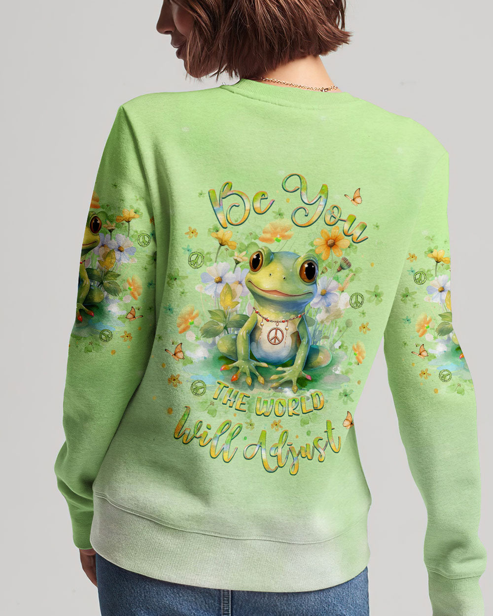 BE YOU THE WORLD WILL ADJUST ALL OVER PRINT - YHLT0804244
