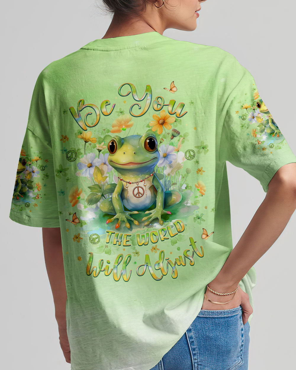 BE YOU THE WORLD WILL ADJUST ALL OVER PRINT - YHLT0804244