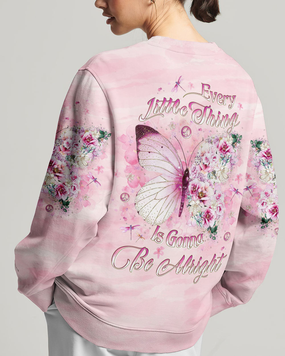 EVERY LITTLE THING IS GONNA BE ALRIGHT BUTTERFLY ALL OVER PRINT - YHLT0901241