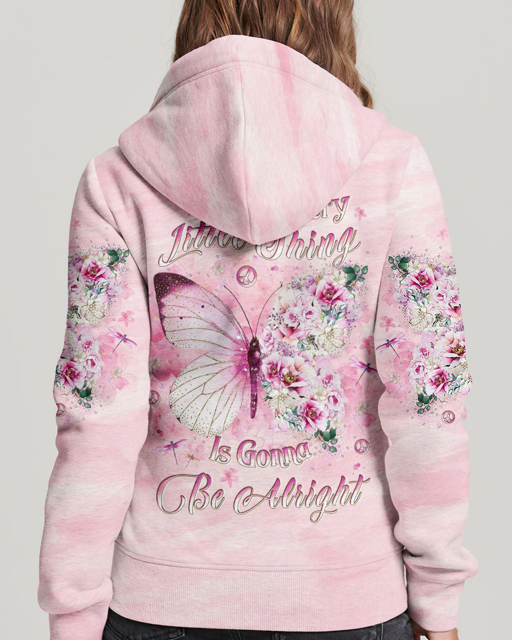 EVERY LITTLE THING IS GONNA BE ALRIGHT BUTTERFLY ALL OVER PRINT - YHLT0901241