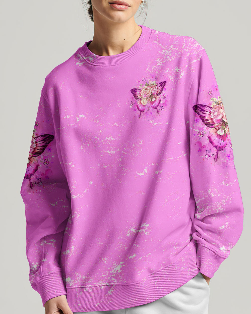 TRUST THE MAGIC OF NEW BEGINNINGS BUTTERFLY ALL OVER PRINT - YHLT0904241