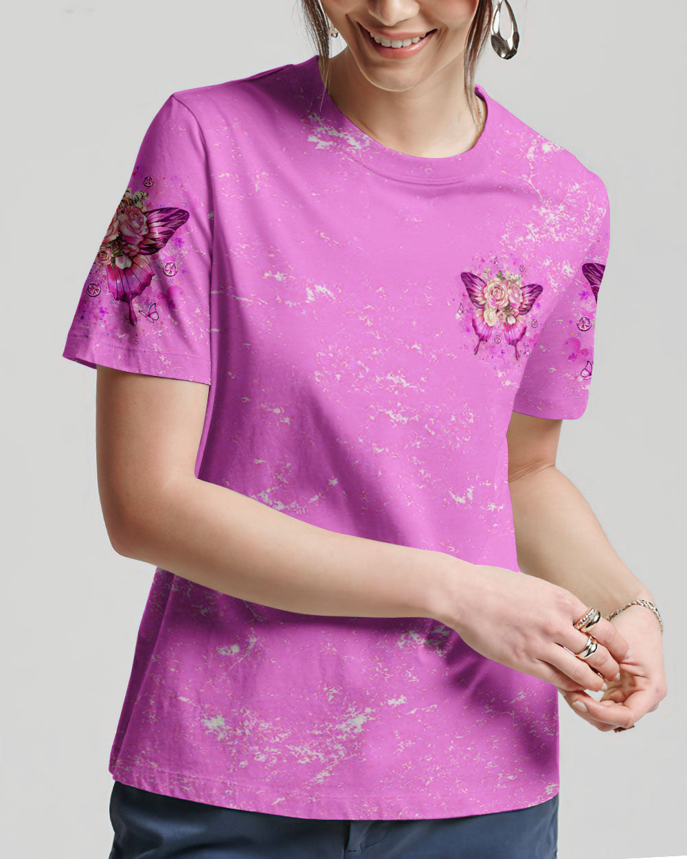 TRUST THE MAGIC OF NEW BEGINNINGS BUTTERFLY ALL OVER PRINT - YHLT0904241