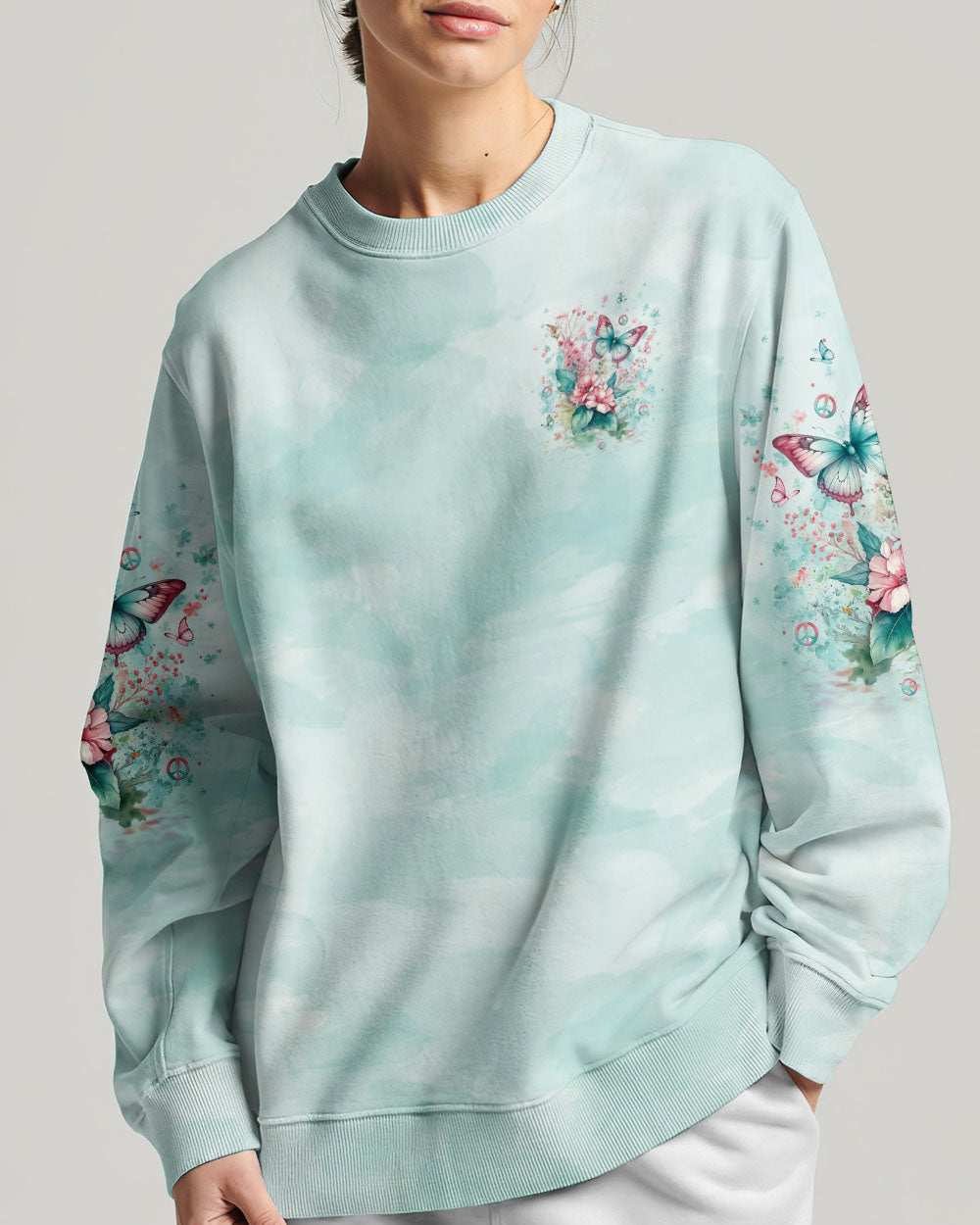 JUST BREATHE BUTTERFLY ALL OVER PRINT - YHLT0905243