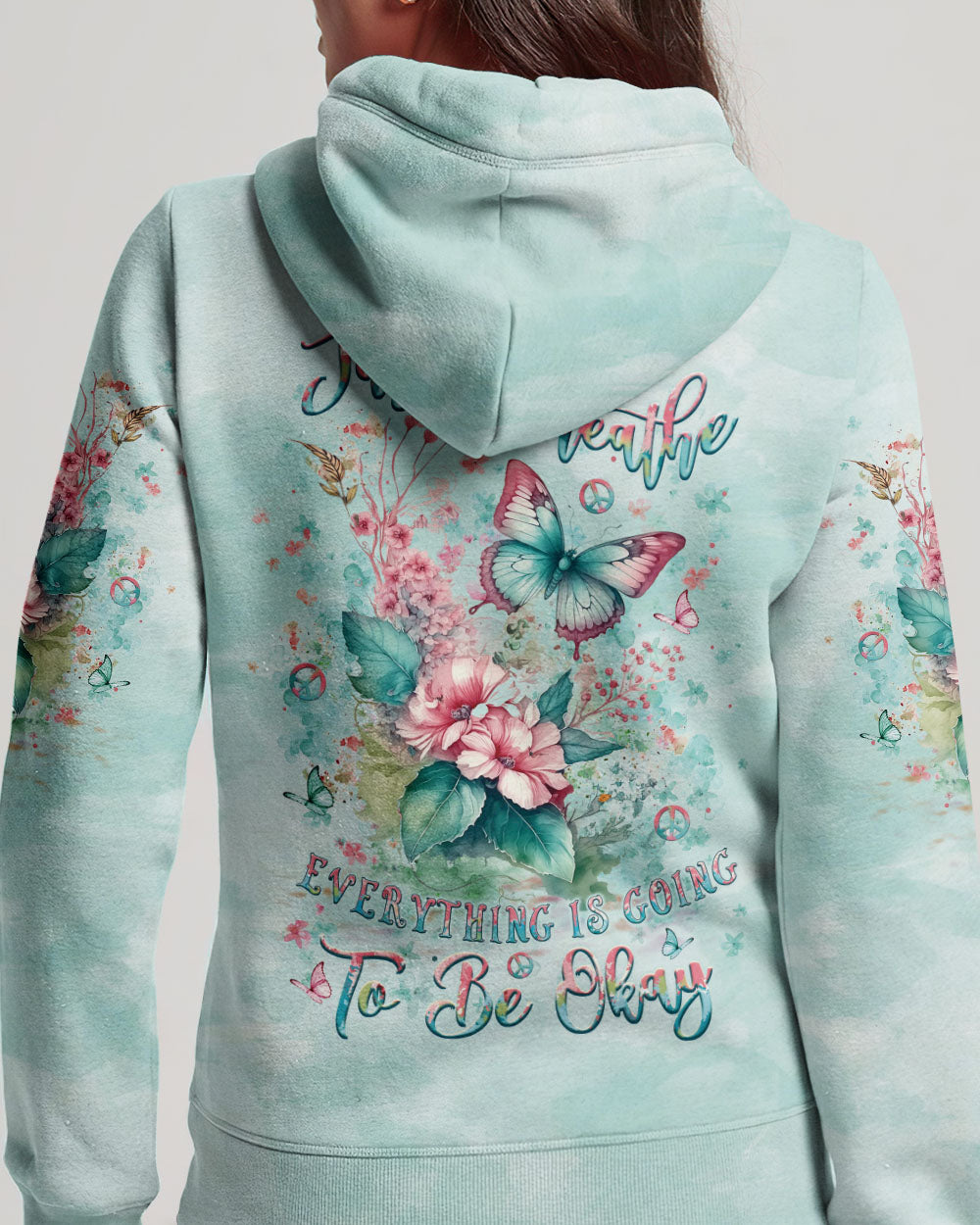 JUST BREATHE BUTTERFLY ALL OVER PRINT - YHLT0905243